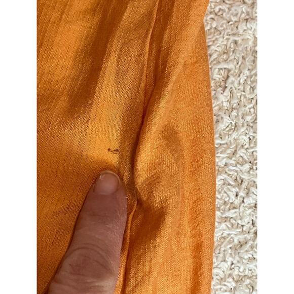 Moon River Smocked Flutter Sleeve Midi Sleeve Dress Size S Peasant Milk Maid - Picture 7 of 7